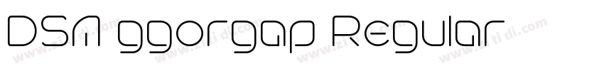 DSA ggorgap Regular字体转换 DSA ggorgap Regular字体转换